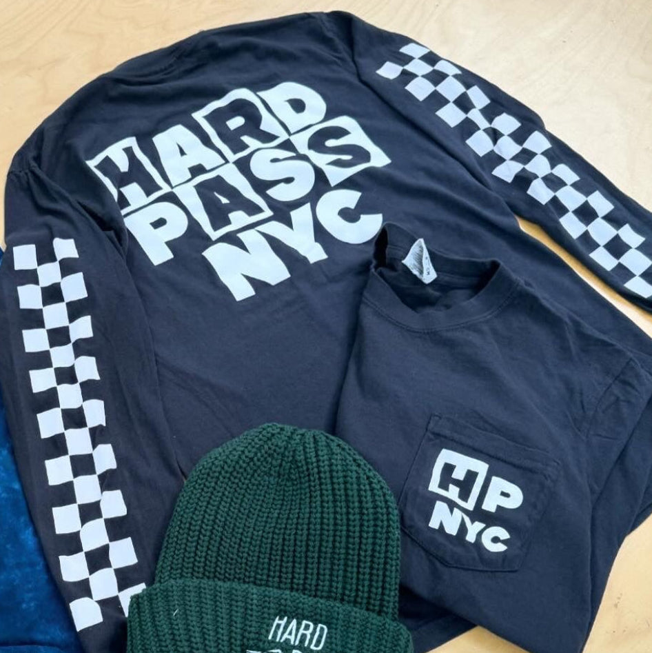 Checkerboard LS Pocket Tee